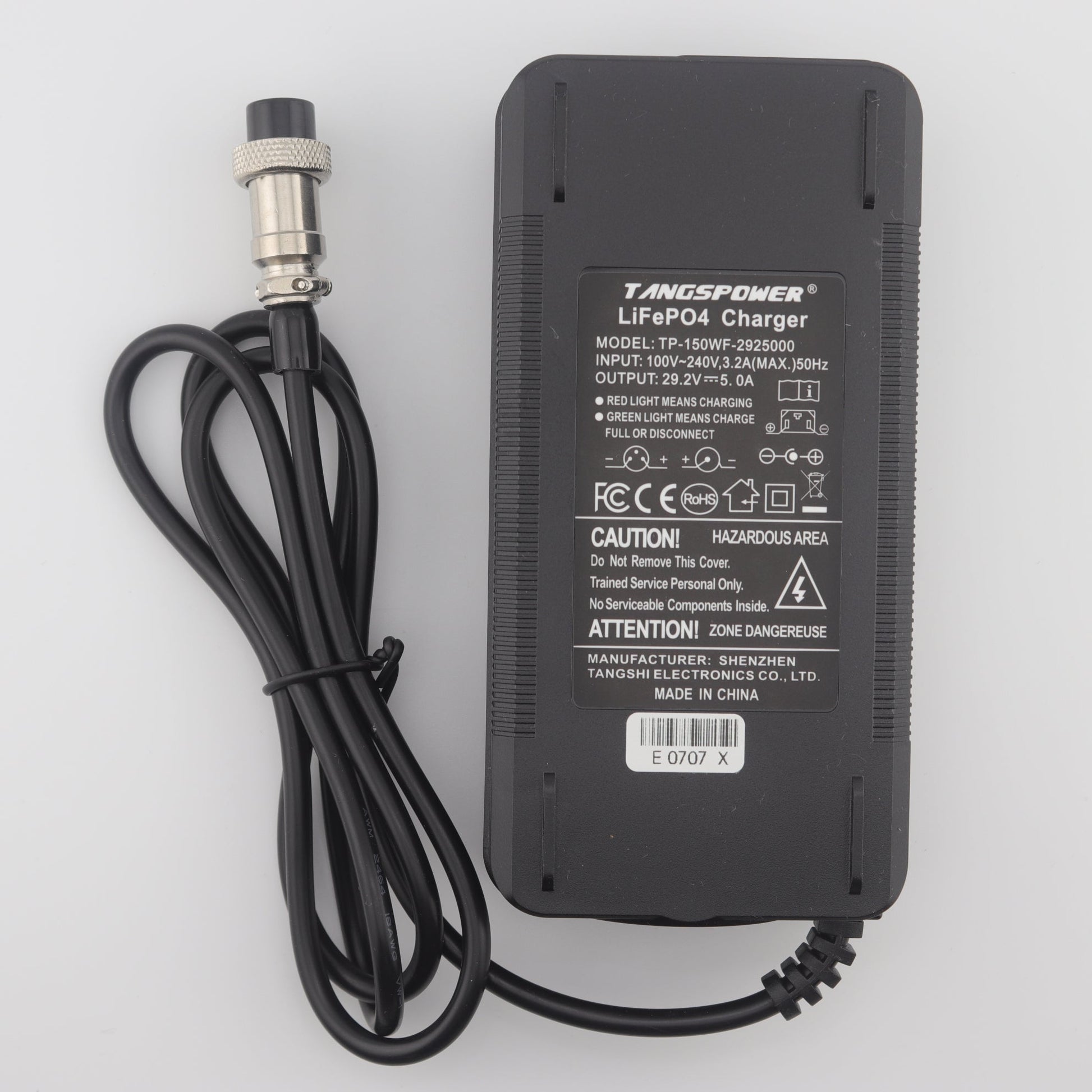 GX16 29.2V 5A LiFePO4 LFP Battery Charger for 8S 24V Battery