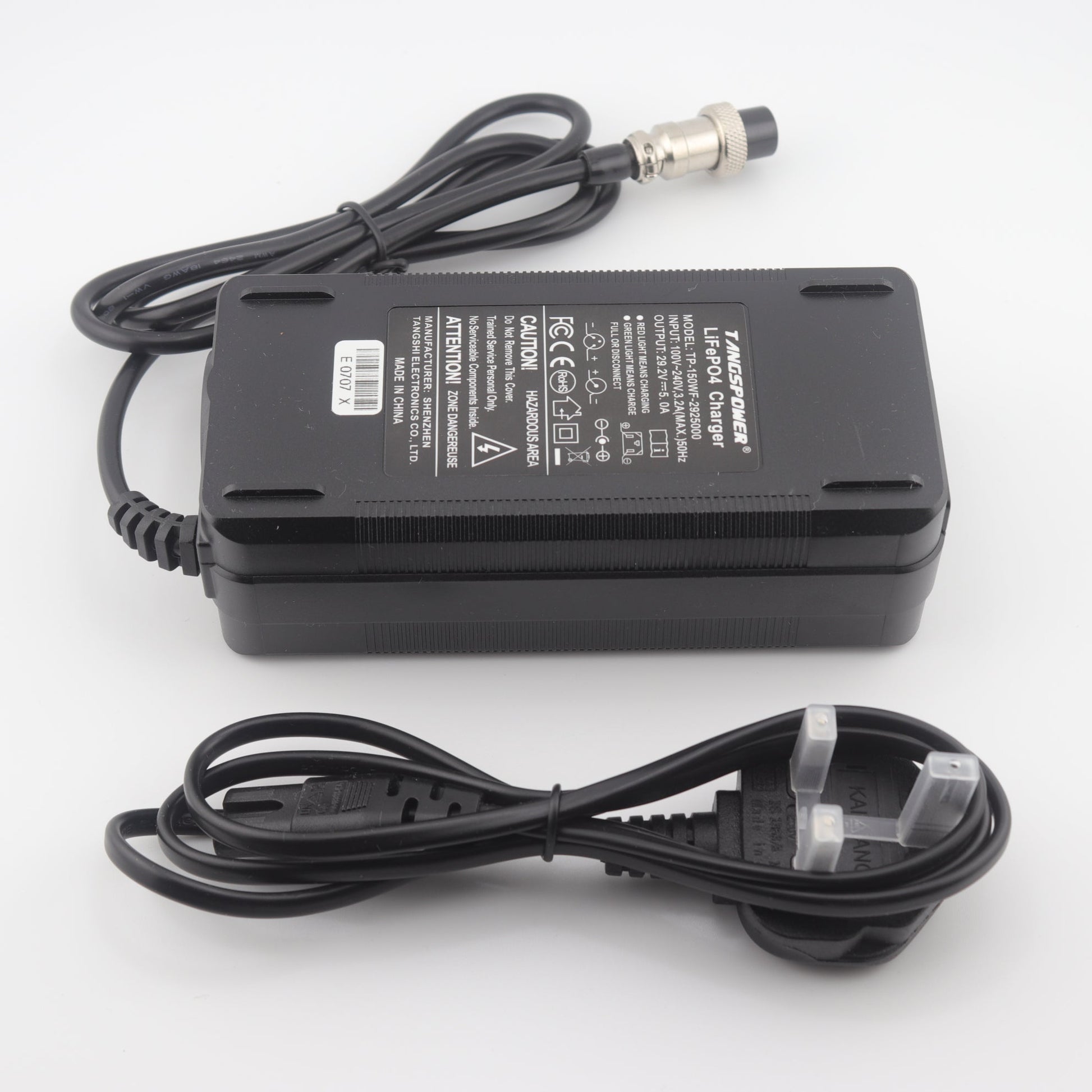 GX16 29.2V 5A LiFePO4 LFP Battery Charger for 8S 24V Battery