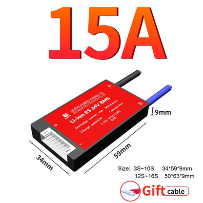 Li-Ion BMS PCB DALY 3S 12V - 20S 72V 15-100A Common Port - Escooterparts