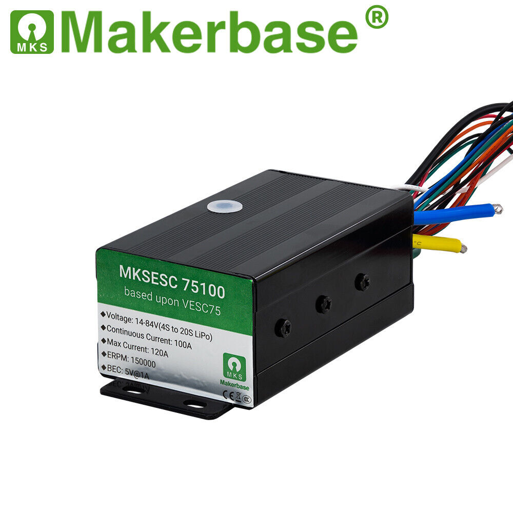 Makerbase VESC 75100 75V 100A ESC Based on VESC For Electric Skateboard/Scooter - Escooterparts