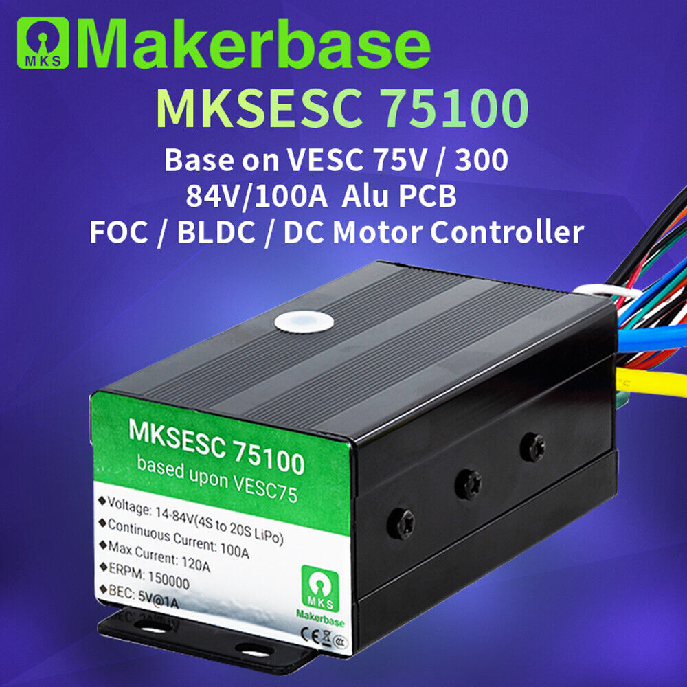 Makerbase VESC 75100 75V 100A ESC Based on VESC For Electric Skateboard/Scooter - Escooterparts