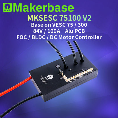 Makerbase VESC 75100 V2 84V 100A ESC With Alu PCB Based on VESC - Escooterparts