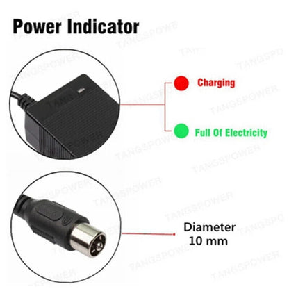 RCA 36V 2A Lead Acid Battery Charger 41.4V for Electric Wheelchair Scooter - Escooterparts
