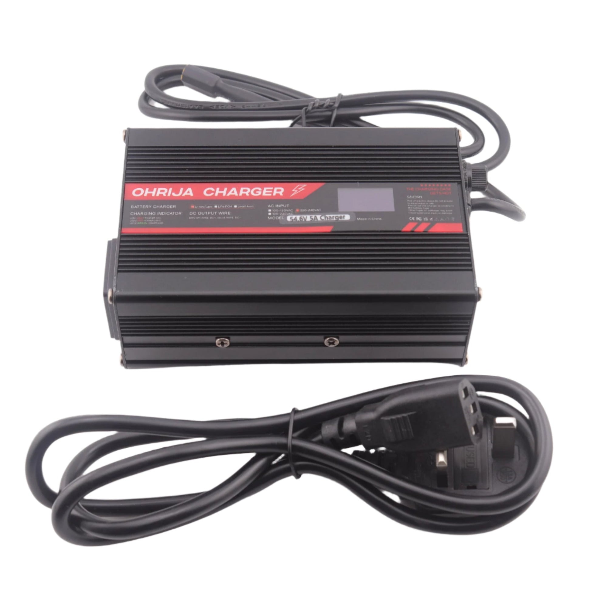 XT60 54.6V 5A Lithium Battery Charger for 13S 48V Electric bike/Scooter
