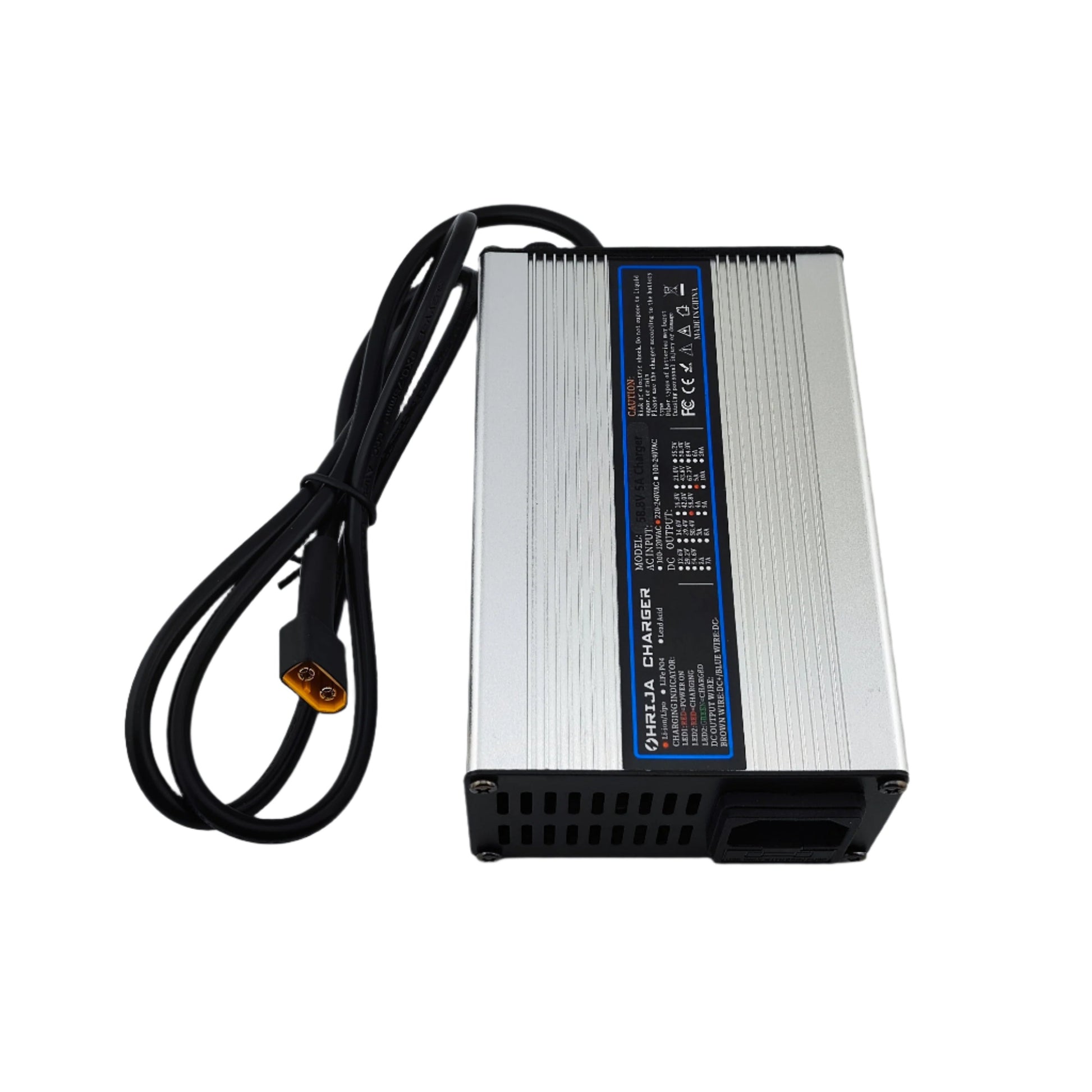 XT60 58.8V 5A Lithium Battery Charger for 14S 52V Electric bike/Scooter